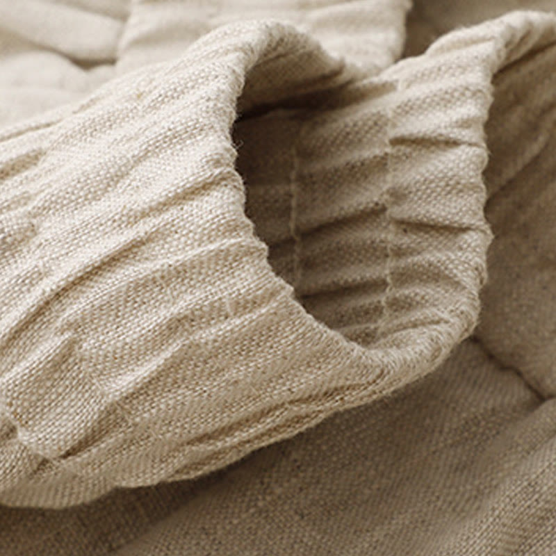 Pantaloni harem da donna in cotone e lino con tasche, modello Buddha Stones Summer Plain - image 18