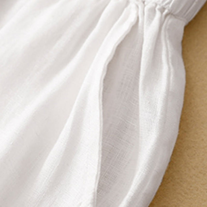 Pantaloni harem da donna in cotone e lino con tasche, modello Buddha Stones, casual e semplici, cropped - image 8