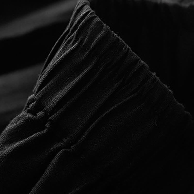 Pantaloni harem da donna in cotone e lino con tasche, modello Buddha Stones, casual e semplici, cropped - image 11