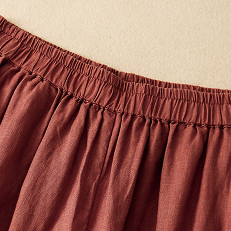 Pantaloni harem da donna in cotone e lino con tasche, modello Buddha Stones, casual e semplici, cropped - image 19