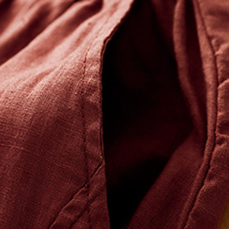 Pantaloni harem da donna in cotone e lino con tasche, modello Buddha Stones, casual e semplici, cropped - image 16