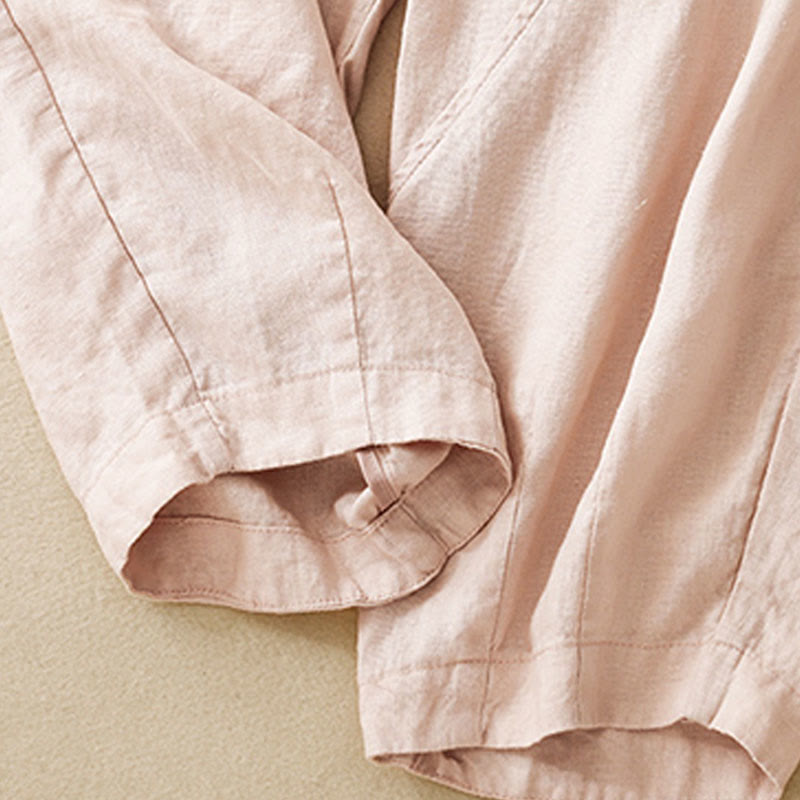 Pantaloni harem da donna in cotone e lino con tasche, modello Buddha Stones, casual e semplici, cropped - image 22