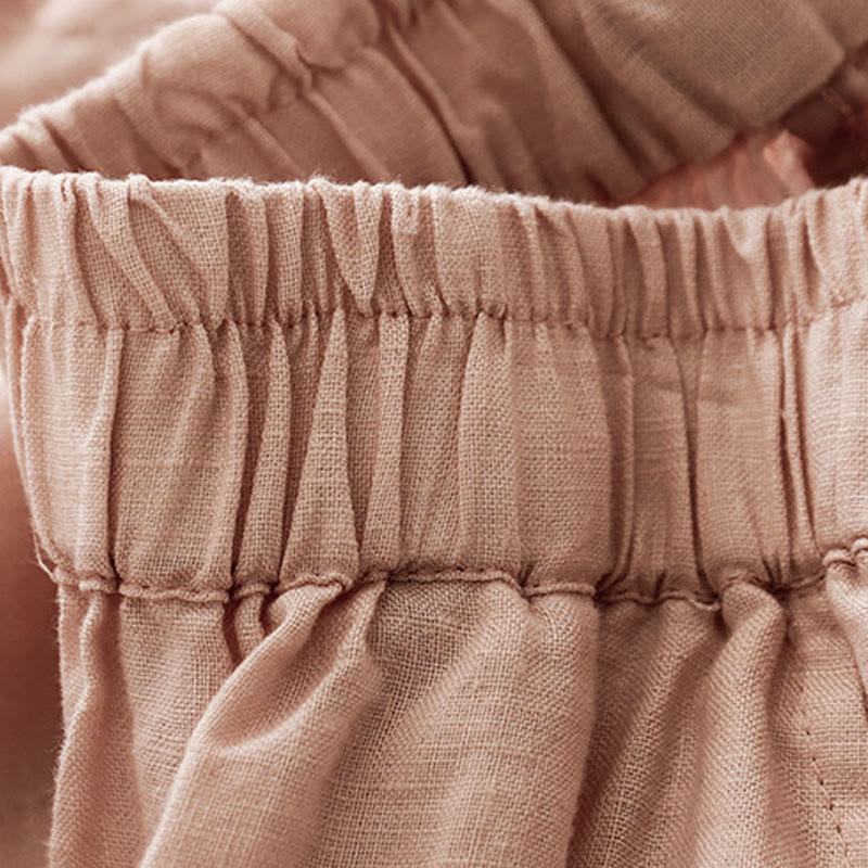 Pantaloni harem da donna in cotone e lino con tasche, modello Buddha Stones, casual e semplici, cropped - image 28