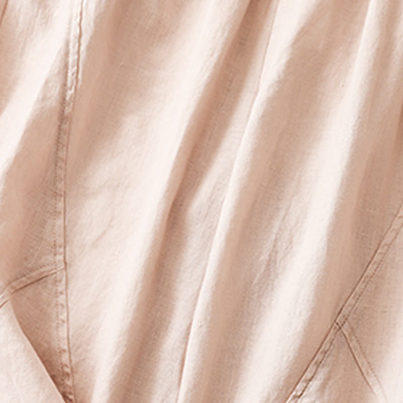 Pantaloni harem da donna in cotone e lino con tasche, modello Buddha Stones, casual e semplici, cropped - image 26
