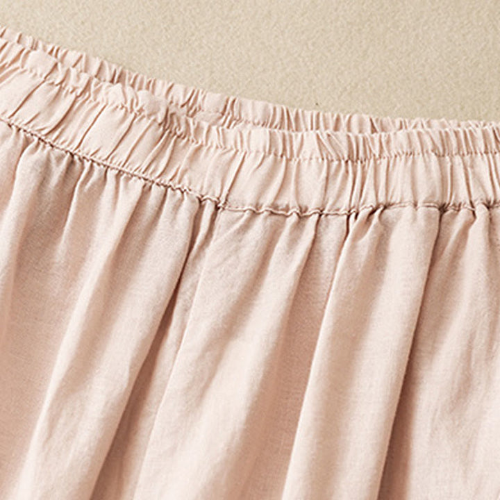 Pantaloni harem da donna in cotone e lino con tasche, modello Buddha Stones, casual e semplici, cropped - image 27