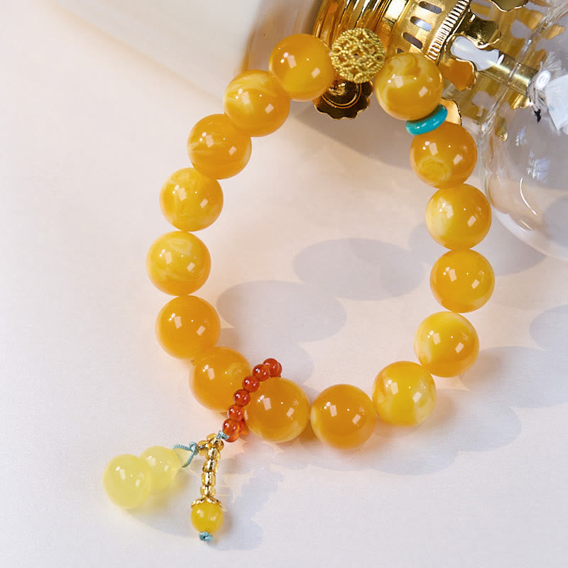 Bracciale multistrato Buddha Stones Amber Gourd Confidence - image 2