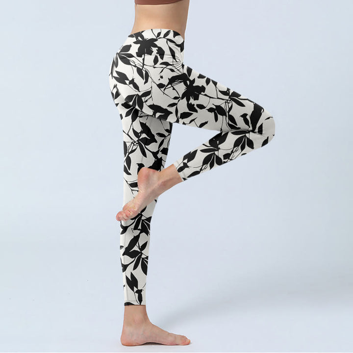 Leggings da palestra con stampa di Buddha Stones, pantaloni da yoga da donna - image 3
