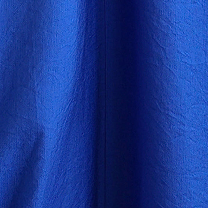 Abito midi in cotone a maniche lunghe con scollo a V e colori puri Buddha Stones Fall - image 21