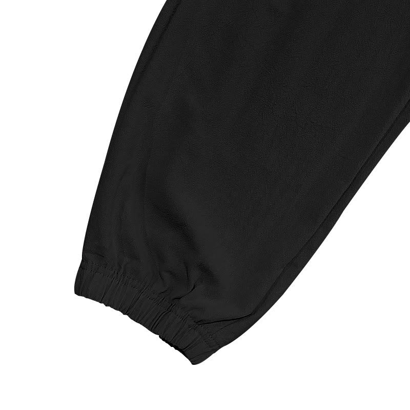 Pantaloni cargo da uomo in lino tinta unita con coulisse e tasche Buddha Stones - image 8
