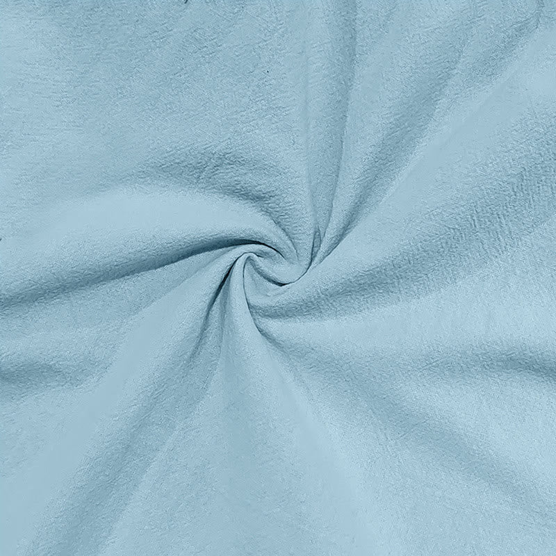 Pantaloni cargo da uomo in lino tinta unita con coulisse e tasche Buddha Stones - image 14