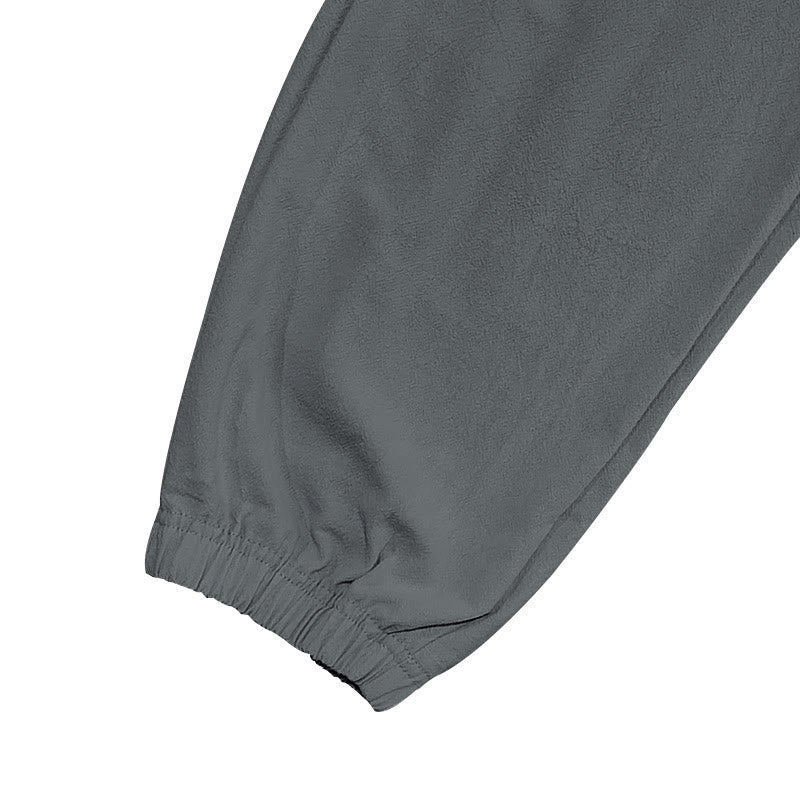 Pantaloni cargo da uomo in lino tinta unita con coulisse e tasche Buddha Stones - image 19