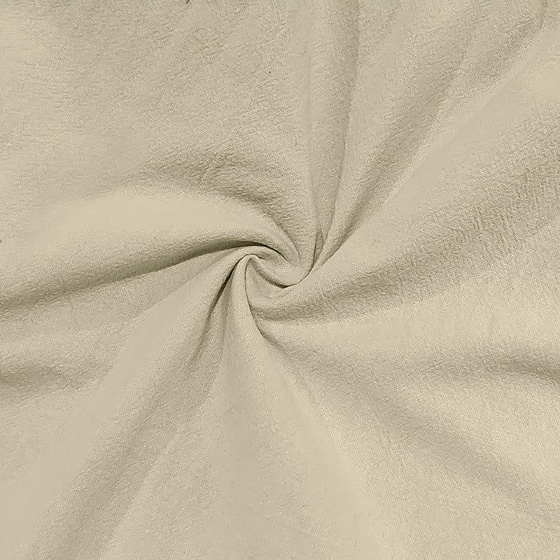 Pantaloni cargo da uomo in lino tinta unita con coulisse e tasche Buddha Stones - image 26