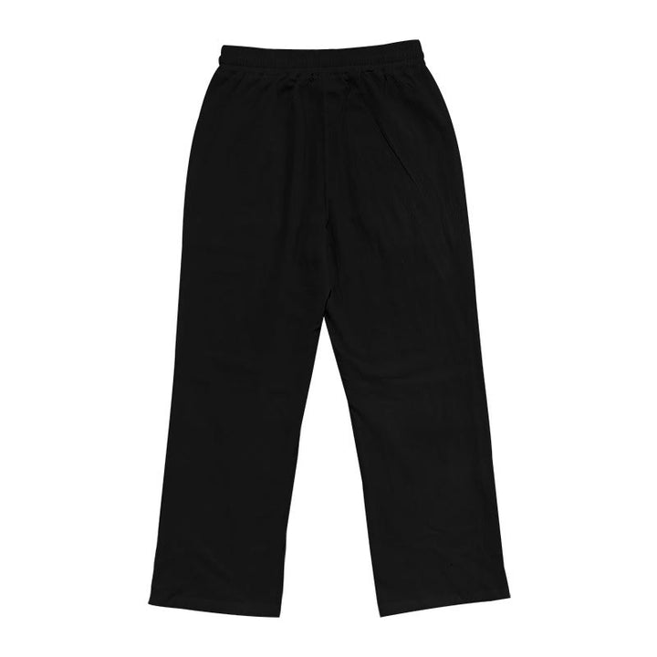 Pantaloni da uomo in cotone casual con bottoni in tinta unita e tasche Buddha Stones - image 11