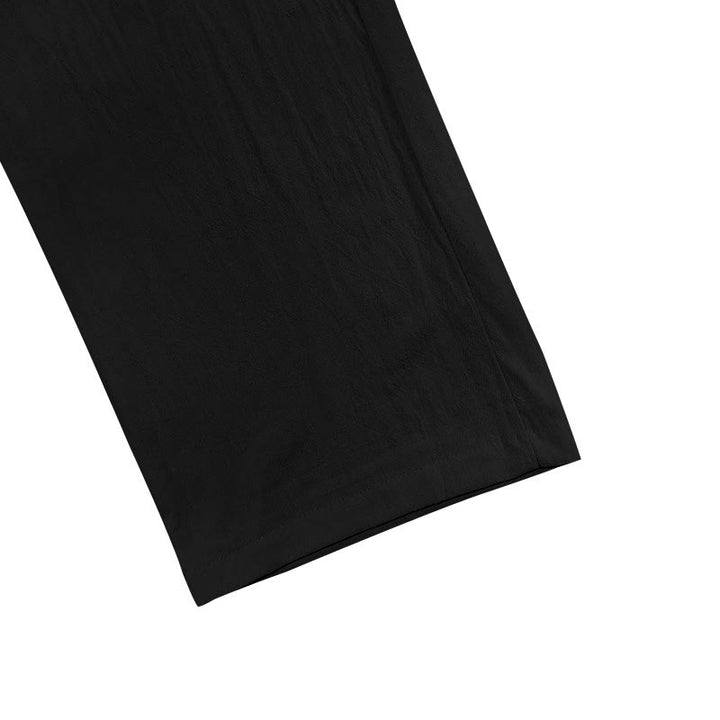 Pantaloni da uomo in cotone casual con bottoni in tinta unita e tasche Buddha Stones - image 13