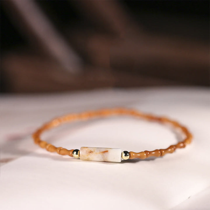 Bracciale della pace con noccioli di oliva ultra-fini Buddha Stones - image 2