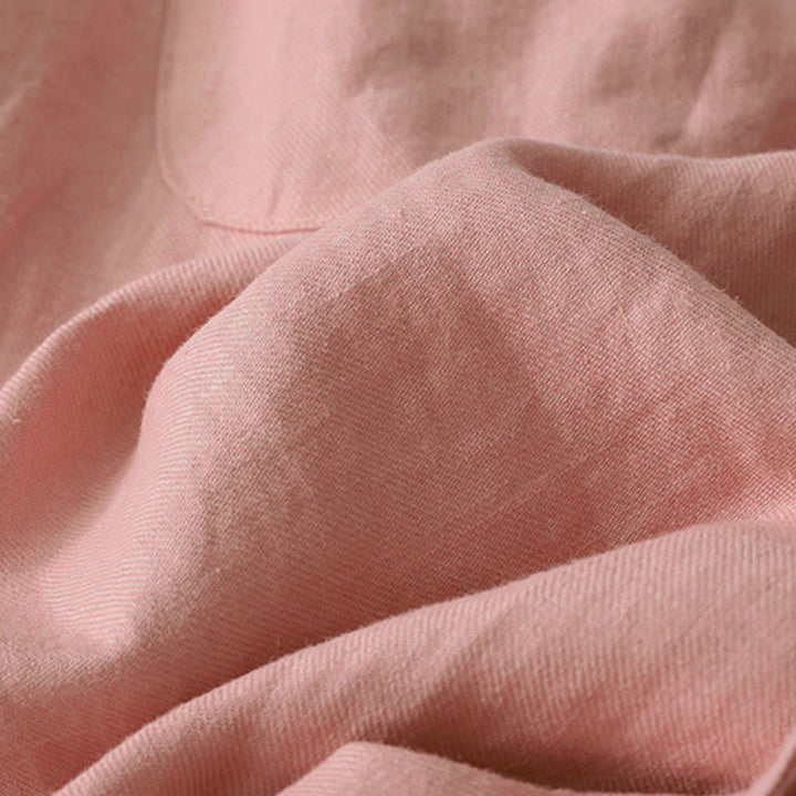 Pantaloni larghi da donna in poliestere, con tasche, lunghezza 7-8, tinta unita, stile casual , Buddha Stones - image 7