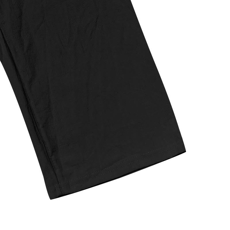 Pantaloni da uomo in cotone con tasche, coulisse e bottoni tinta unita con Buddha Stones - image 19
