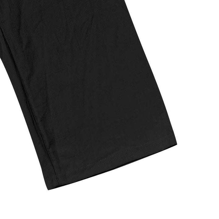 Pantaloni da uomo in cotone con tasche, coulisse e bottoni tinta unita con Buddha Stones - image 13