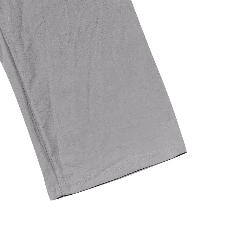Pantaloni da uomo in cotone con tasche, coulisse e bottoni tinta unita con Buddha Stones - image 25