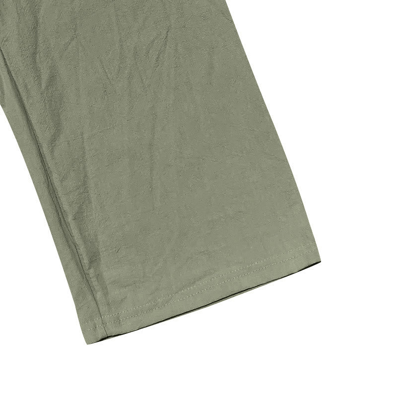 Pantaloni da uomo in cotone con tasche, coulisse e bottoni tinta unita con Buddha Stones - image 32