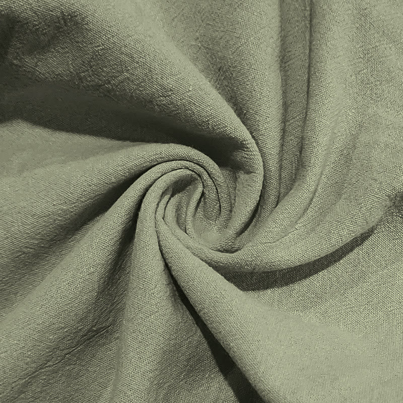 Pantaloni da uomo in cotone con tasche, coulisse e bottoni tinta unita con Buddha Stones - image 21