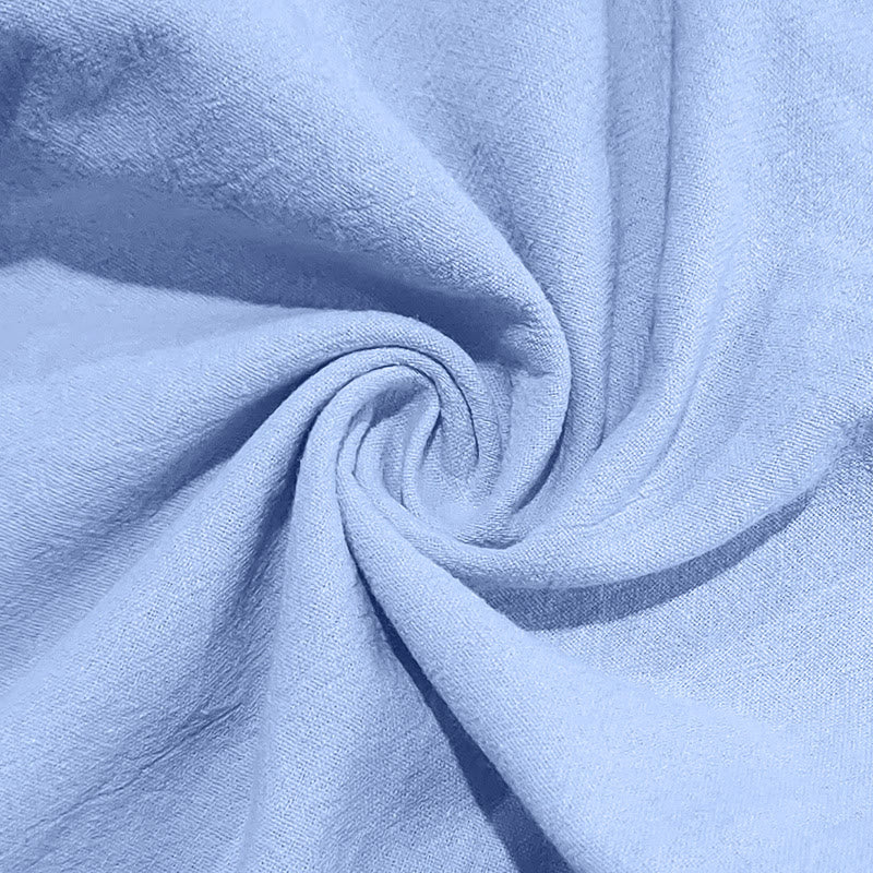 Pantaloni da uomo in cotone con tasche, coulisse e bottoni tinta unita con Buddha Stones - image 29