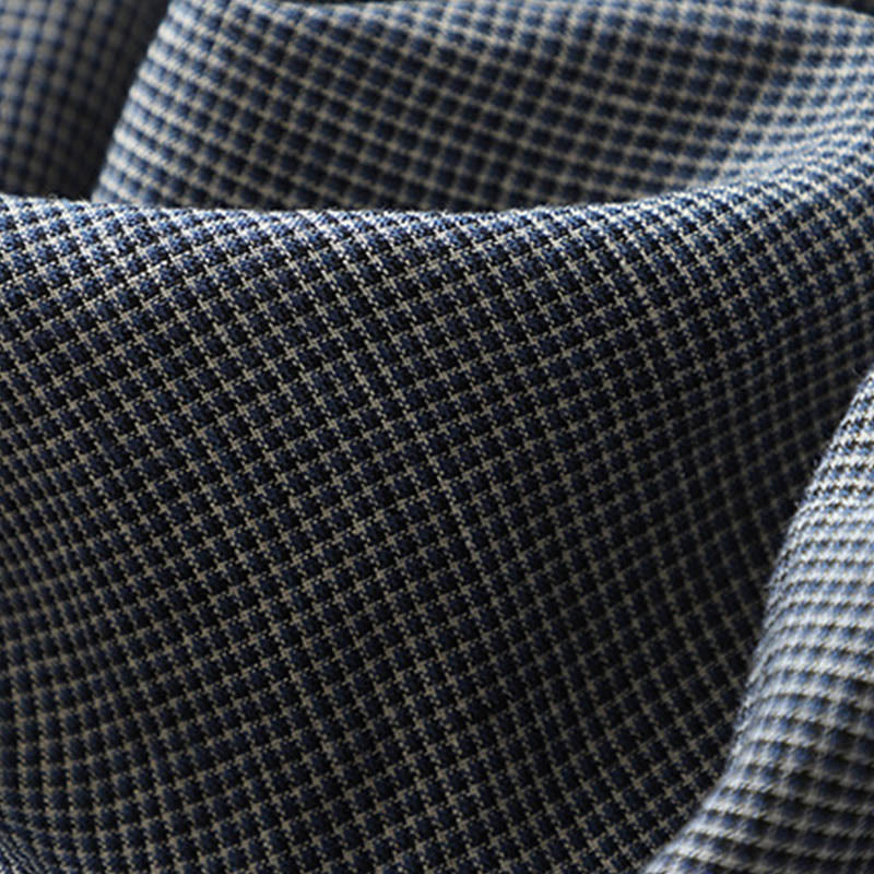 Abito midi in lino e cotone con maniche a mezza manica, con lacci e tasche, modello Buddha Stones Commute, blu notte - image 8