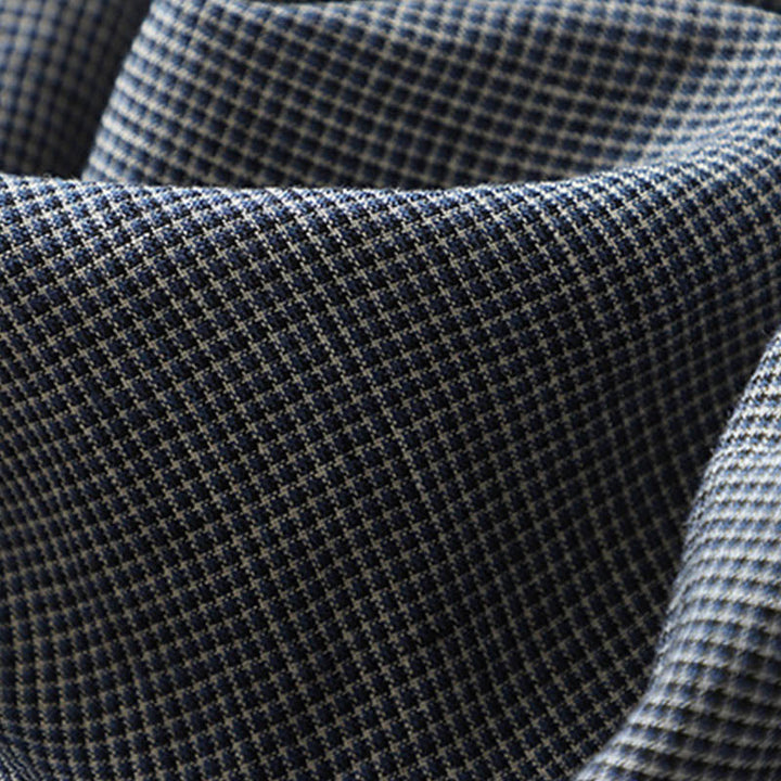 Abito midi in lino e cotone con maniche a mezza manica, con lacci e tasche, modello Buddha Stones Commute, blu notte - image 8