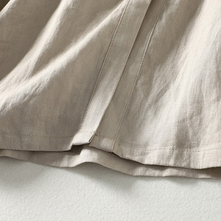 Cappotto da donna a maniche lunghe con tasche e bottoni in Buddha Stones - image 11