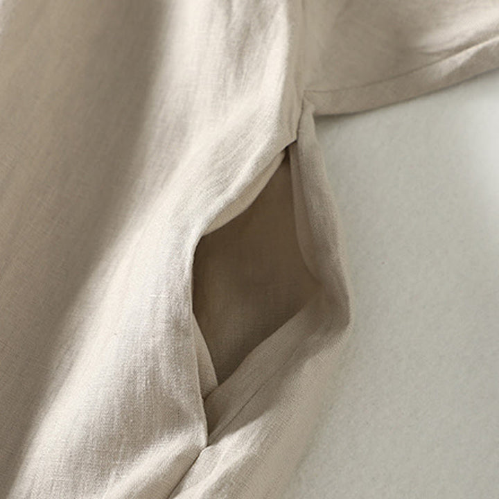 Cappotto da donna a maniche lunghe con tasche e bottoni in Buddha Stones - image 9