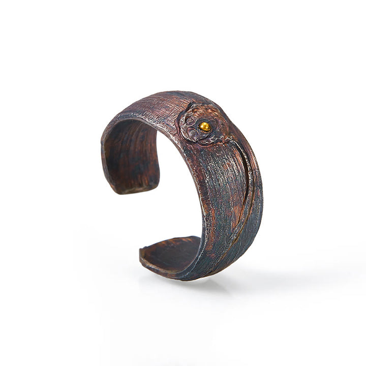 Anello di equilibrio del loto in argento sterling 999 Buddha Stones - image 3