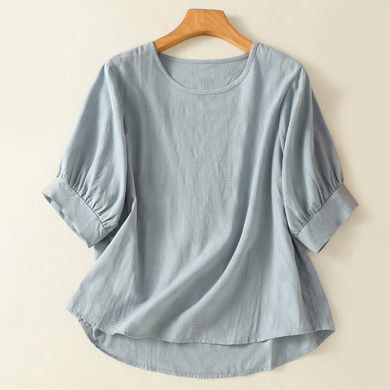 Set di abbigliamento da meditazione da donna con maglietta a maniche corte e pantaloni harem, modello Buddha Stones, composto da 2 pezzi, tinta unita, ideale per la meditazione. - image 1