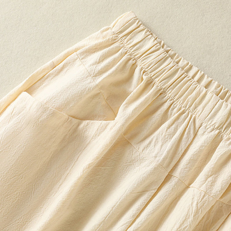 Set di abbigliamento da meditazione da donna con maglietta a maniche corte e pantaloni harem, modello Buddha Stones, composto da 2 pezzi, tinta unita, ideale per la meditazione. - image 11