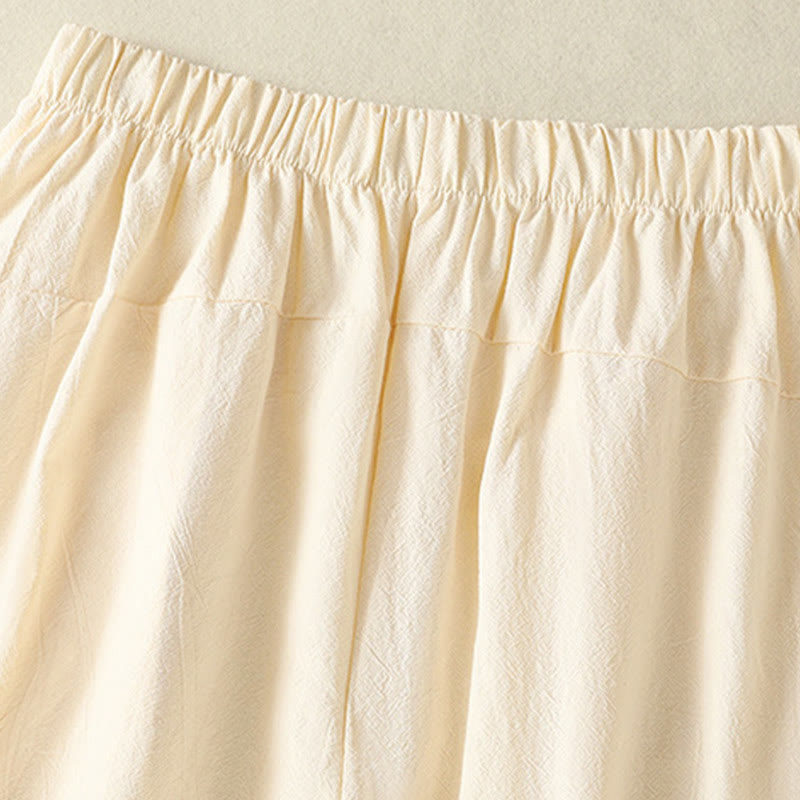Set di abbigliamento da meditazione da donna con maglietta a maniche corte e pantaloni harem, modello Buddha Stones, composto da 2 pezzi, tinta unita, ideale per la meditazione. - image 12
