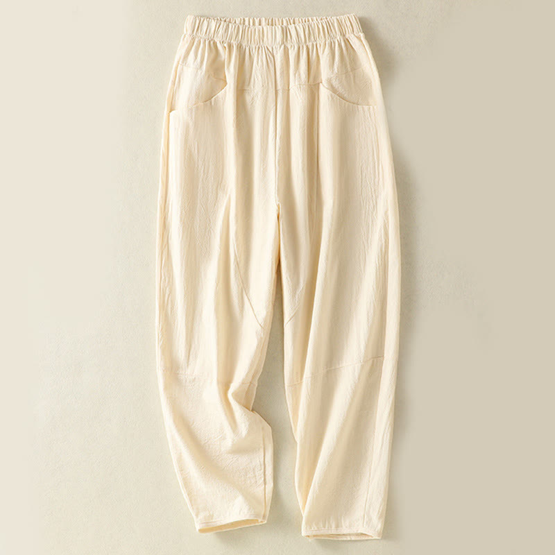 Set di abbigliamento da meditazione da donna con maglietta a maniche corte e pantaloni harem, modello Buddha Stones, composto da 2 pezzi, tinta unita, ideale per la meditazione. - image 10