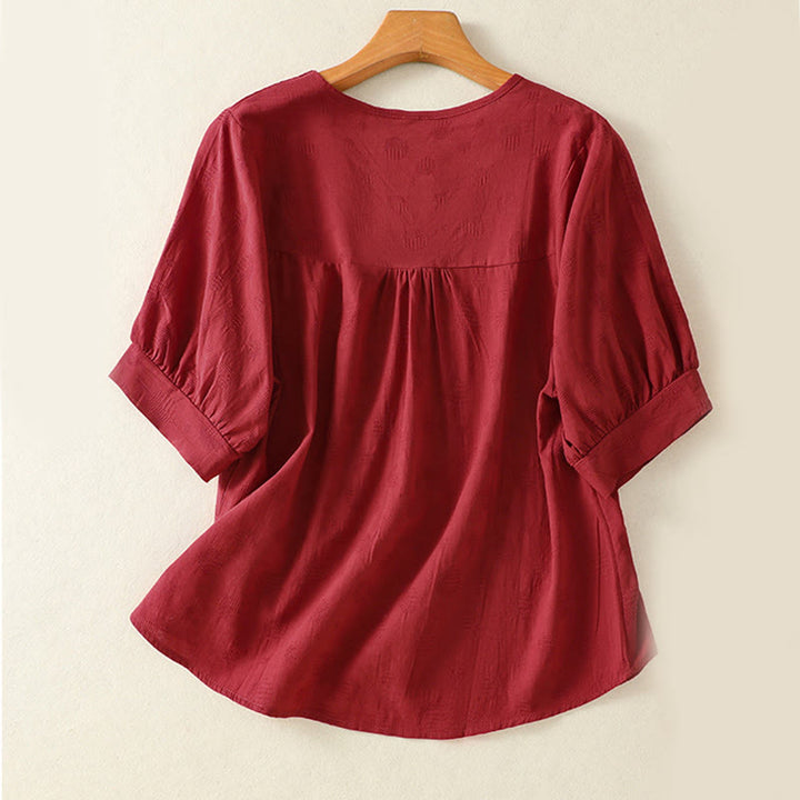 Set di abbigliamento da meditazione da donna con maglietta a maniche corte e pantaloni harem, modello Buddha Stones, composto da 2 pezzi, tinta unita, ideale per la meditazione. - image 25
