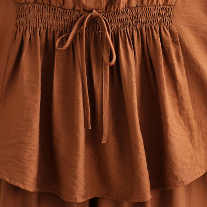 Set di abbigliamento da meditazione casual da donna con camicia e pantaloni larghi e colletto rialzato Buddha Stones 2 pezzi - image 8