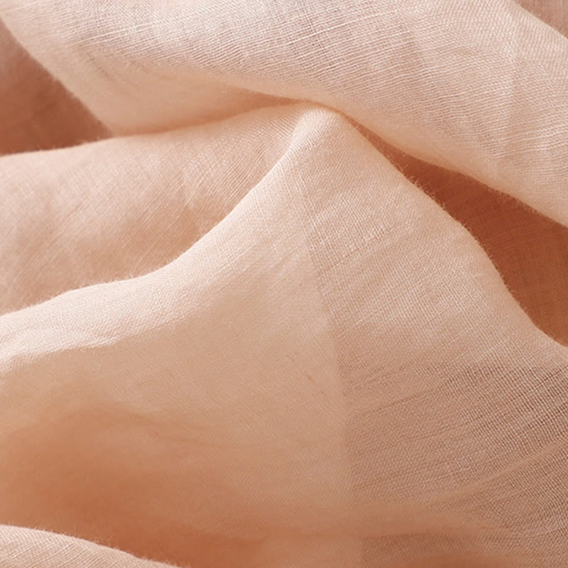 Pantaloni harem da donna in cotone e lino con tasche e motivo ricamato con Buddha Stones - image 16