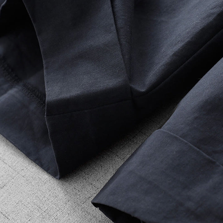 Pantaloni larghi da donna in poliestere, lunghezza 7-8, con tasche, a vita alta, casual e semplici, modello Buddha Stones - image 3