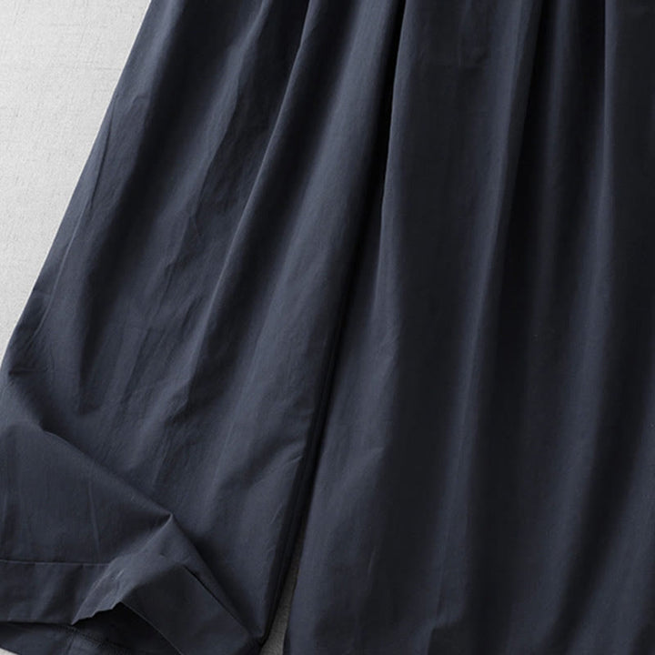 Pantaloni larghi da donna in poliestere, lunghezza 7-8, con tasche, a vita alta, casual e semplici, modello Buddha Stones - image 2