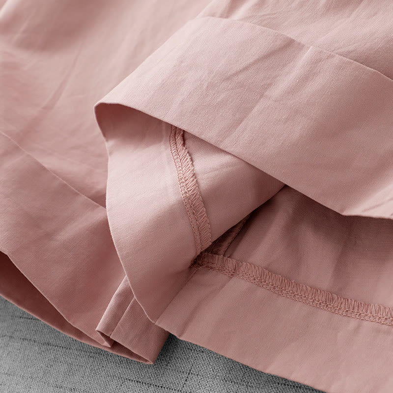 Pantaloni larghi da donna in poliestere, lunghezza 7-8, con tasche, a vita alta, casual e semplici, modello Buddha Stones - image 10