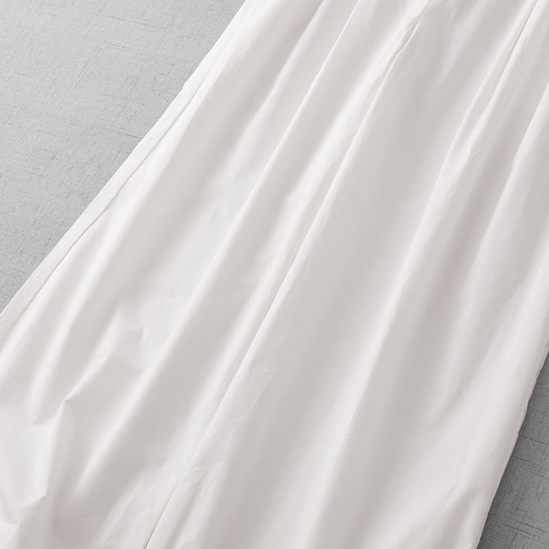 Pantaloni larghi da donna in poliestere, lunghezza 7-8, con tasche, a vita alta, casual e semplici, modello Buddha Stones - image 15