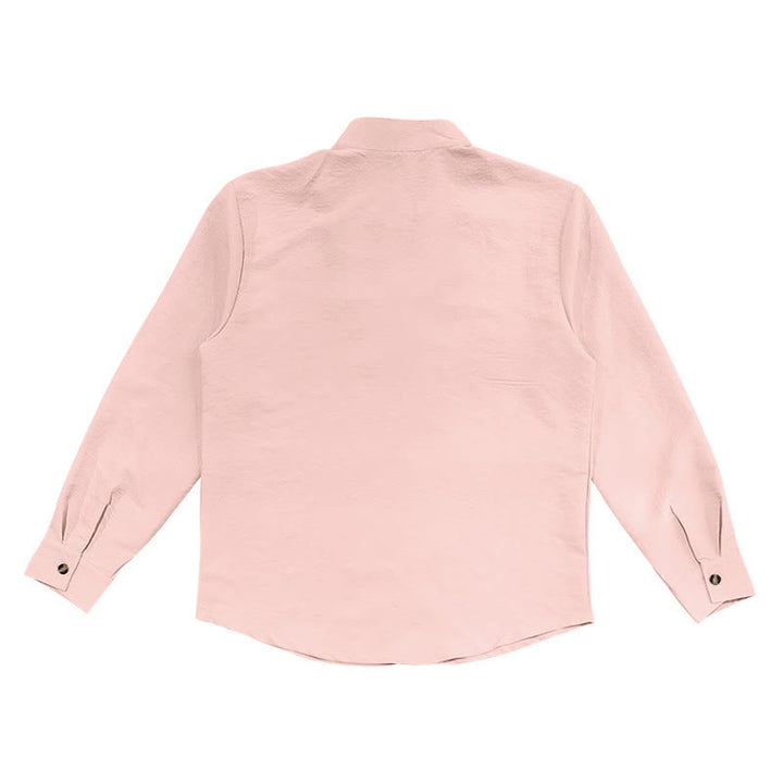 Camicia da uomo a maniche lunghe con bottoni in tinta unita Buddha Stones - image 15