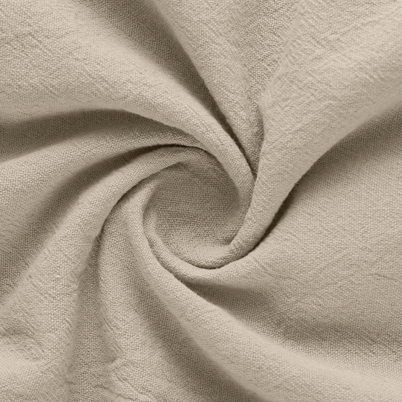 Camicia da uomo in lino con maniche corte e bottoni a metà lunghezza, tinta unita, motivo Buddha Stones - image 16