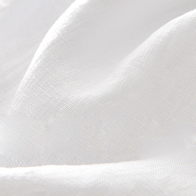 Camicia da uomo in lino con tasche e bottoni, a maniche corte , Buddha Stones - image 13