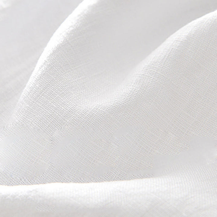 Camicia da uomo in lino con tasche e bottoni, a maniche corte , Buddha Stones - image 13