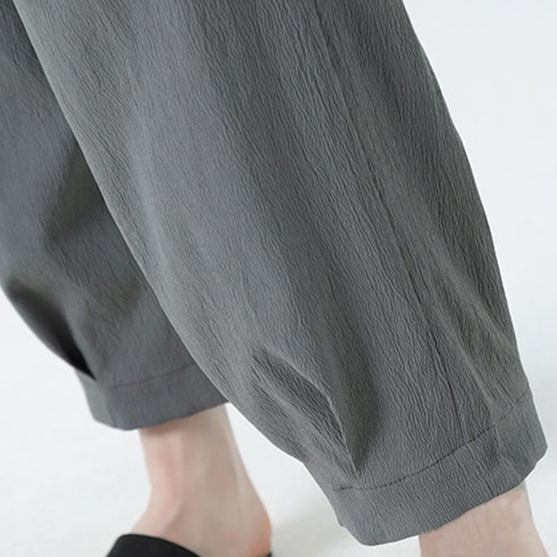 Set da uomo Buddha Stones, 2 pezzi, camicia con maniche a tre quarti, bottoni a rana e pantaloni - image 11