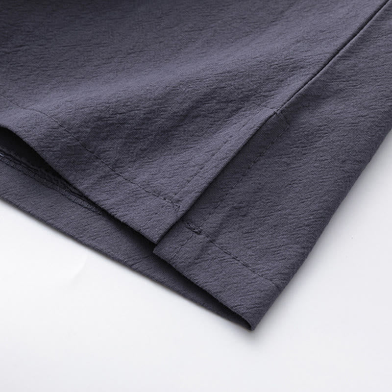 Set di 2 pezzi Buddha Stones, caratteri cinesi, gru, camicia in cotone, pantaloni con tasche, panno da meditazione per uomo - image 25