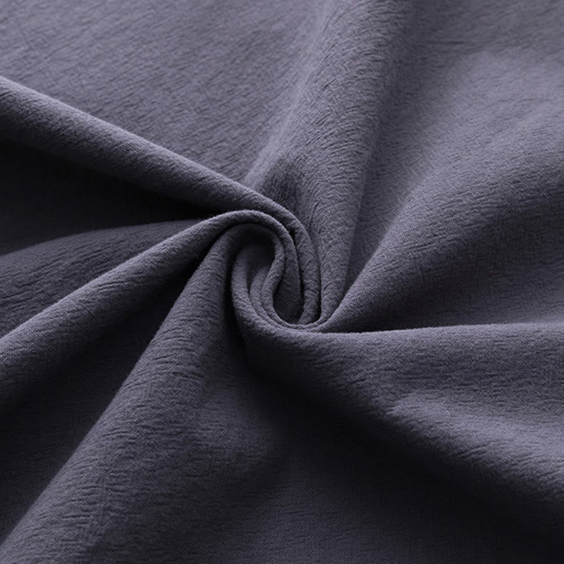 Set di 2 pezzi Buddha Stones, caratteri cinesi, gru, camicia in cotone, pantaloni con tasche, panno da meditazione per uomo - image 28