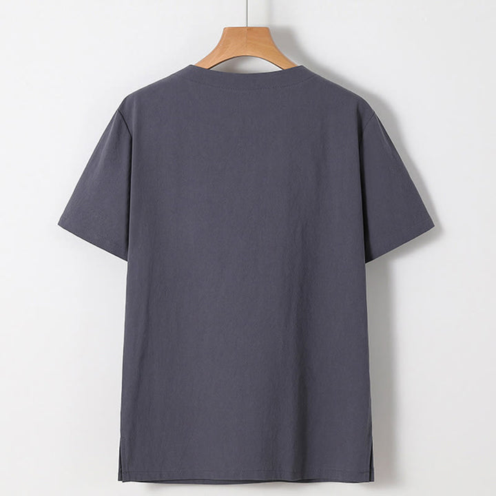 Set di 2 pezzi Buddha Stones, caratteri cinesi, gru, camicia in cotone, pantaloni con tasche, panno da meditazione per uomo - image 18